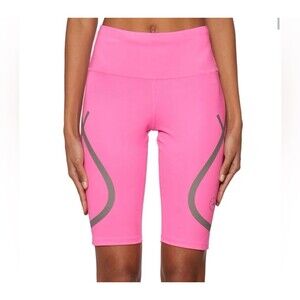 Adidas by Stella Mccartney TruePace Pink Biker Shorts Women Size S 11" MSRP $110